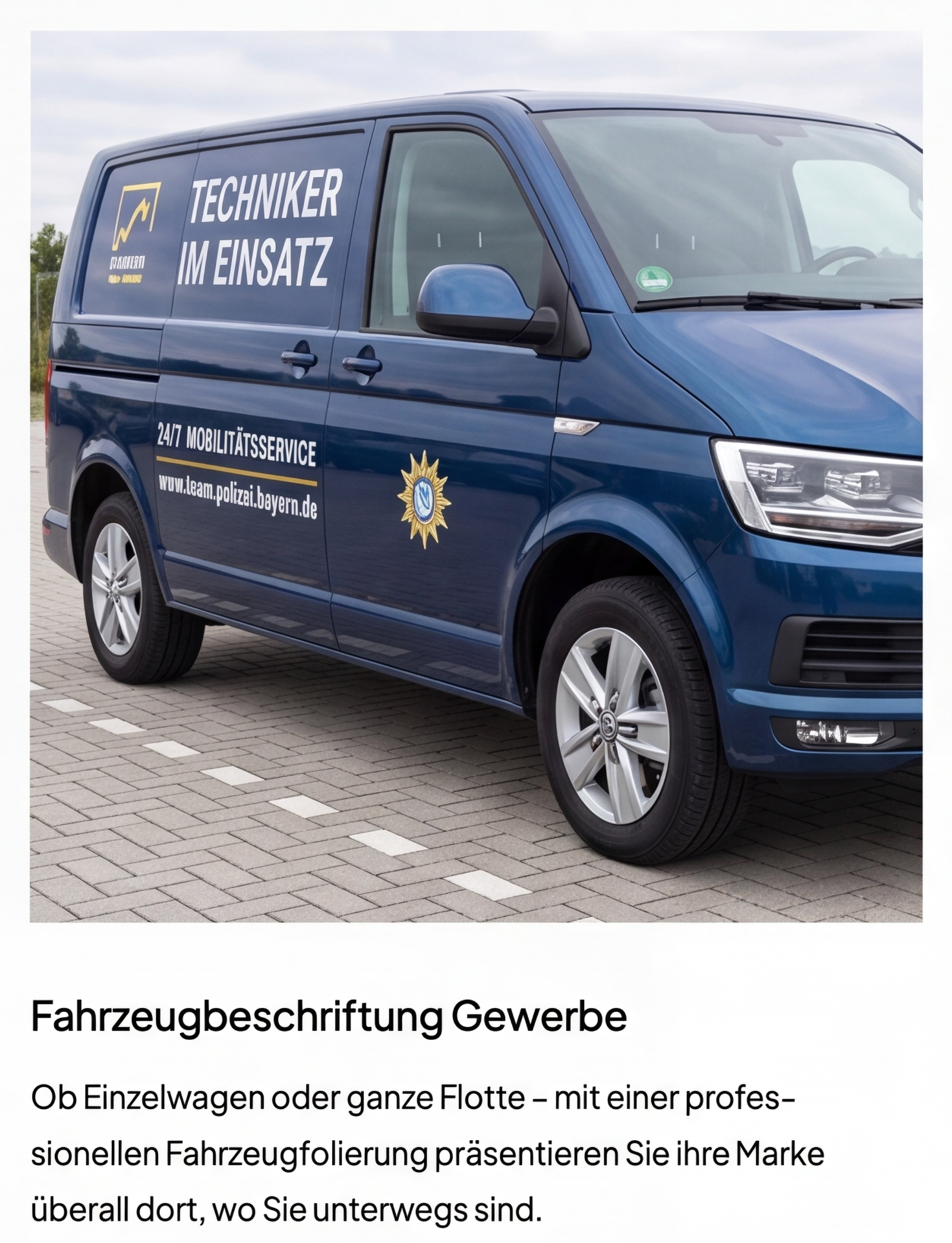 Gewerbe-Folierung – Firmenfahrzeug beschriften